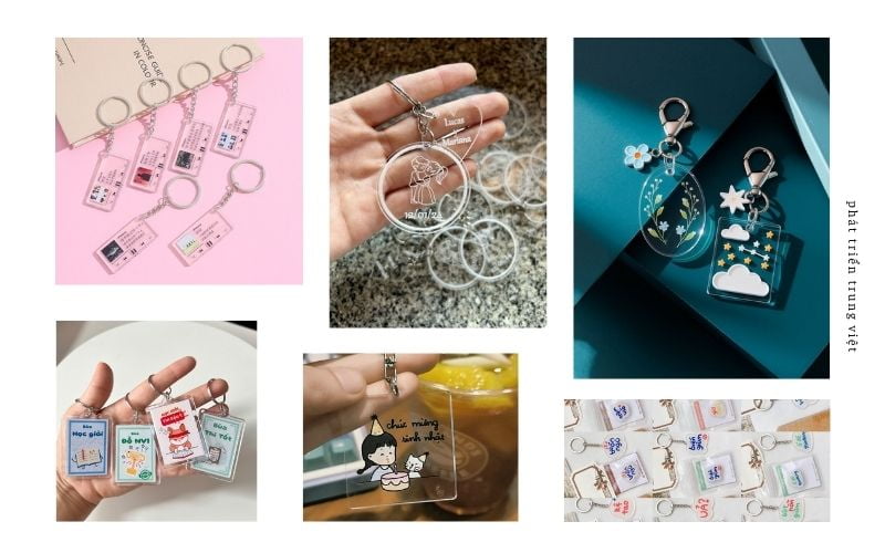 Tham khảo một số mẫu móc khóa mica đẹp